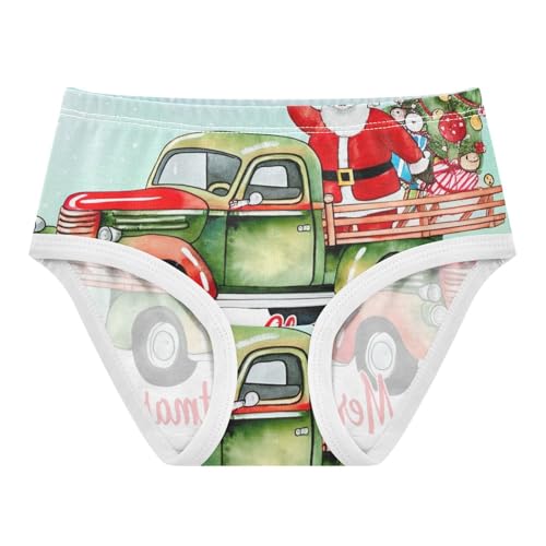 Girls Underwear Toddler 2t Cotton Cute Panties Girl Florals Kids Briefs Undies Happy Christmas Truck Santa Clause