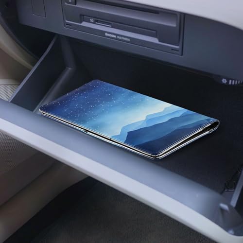 Organizador para documentos de cuero slim miniatura 6