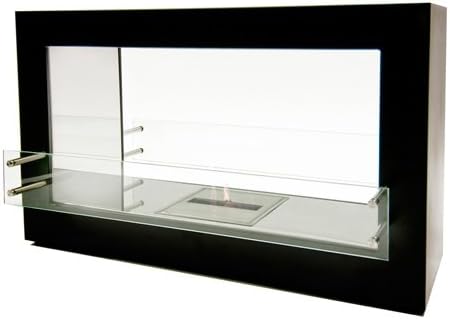 Bioflame Argento Double Sided 15500BTU Freestanding Fireplace