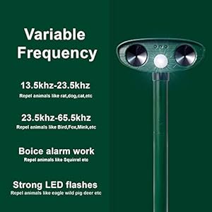 Ultrasonic-Animal-Repeller-2-Pack-Solar-Powered-Animal-Repellent-Waterproof-Animal-Deterrent-Devices-Outdoor-Repels-Cat-Dog-Fox-Derrent-Rat-etc-green - Cucciolini Doodles Ultrasonic-Animal-Repeller-2-Pack-Solar-Powered-Animal-Repellent-Waterproof-Animal-Deterrent-Devices-Outdoor-Repels-Cat-Dog-Fox-Derrent-Rat-etc-green