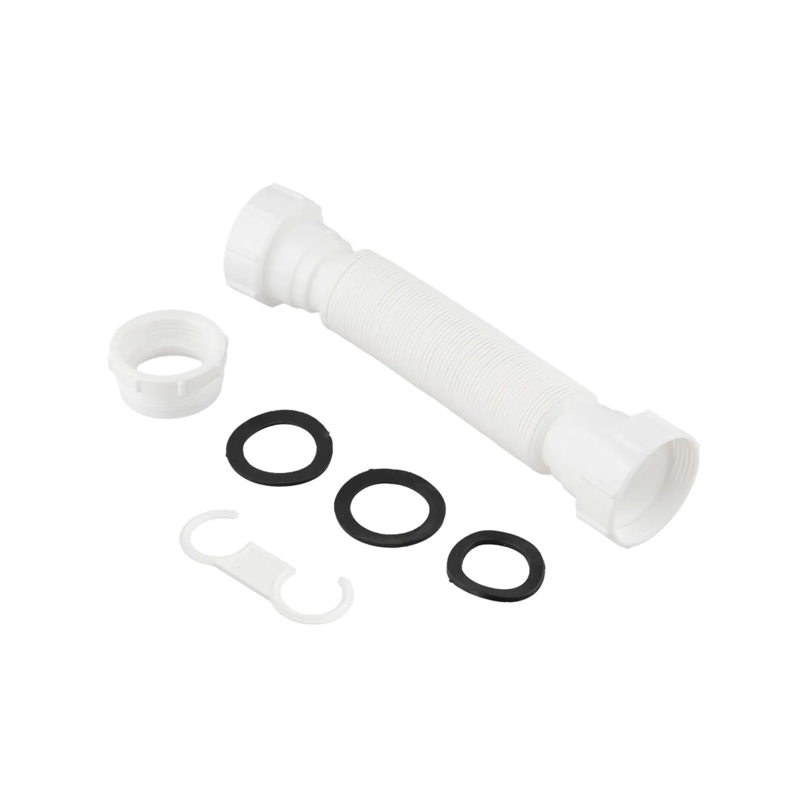 Tuyau d'égout flexible blanc pour évier : installation sans outils
