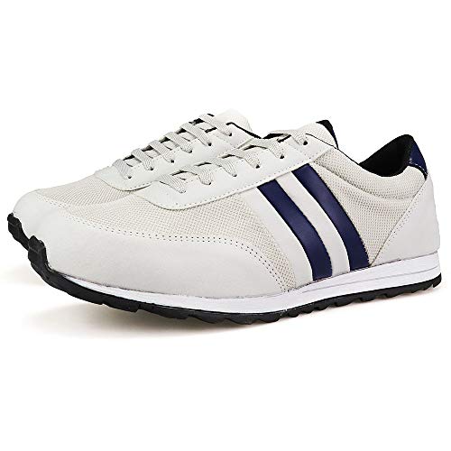 Tênis Casual Neway Masculino Cadarço Branco Marinho Tamanho:41;Cor:Branco;Gênero:Masculino