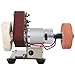 Mini Electric Belt-Sander Knife-Sharpener Sanding Machine 96W, Small Bench Grinder Kit 7 Speed Adjustable Power Polisher DIY Polishing Grinding Tool, Handcraft Jewelry