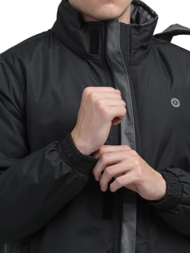 Image of Men's Waterproof Winter Jacket | Reversible & Removable Hood | 99% Water-Resistant | Heavy-Duty Warm Jacket with 4 Pockets