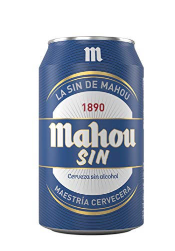 MAHOU cerveza sin alcohol lata 33 cl
