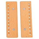 DIKACA 2 Piezas Broches de Madera Rectangulares con Iman para Bolsos de Cerraduras Magnéticas Decorativas con Orificios para Fácil Instalación Accesorios Multifuncionales para