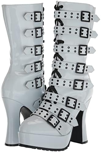 Ellie Shoes Women's 557-MELINOE Ankle Boot, White, 14 | Image 6