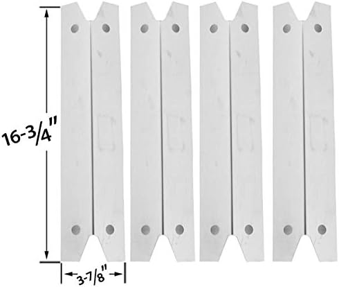 Repair Kit for Brinkmann 4 Burner 810-8401-S BBQ Grill Includes 4 Stainless Heat Plates and 4 Stainless Burners