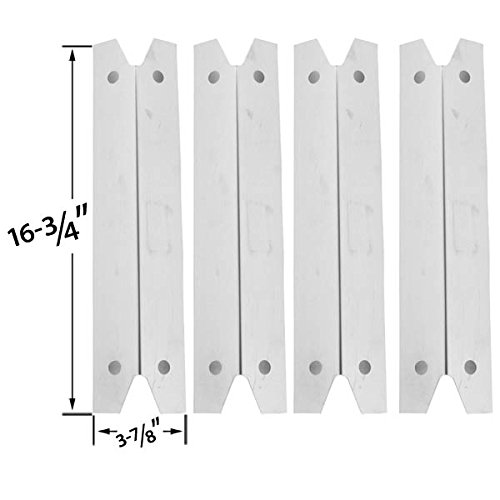Charmglow 810-6320-B, 810-7310-F, 810-7310-S, 810-7420-F Gas Grill Replacement Repair Kit Includes 4 Stainless Burner and 4 Stainless Heat Plate