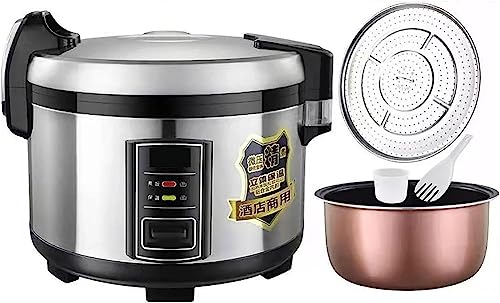 Olla arrocera grande de 10 a 25 L, olla de cocción lenta antiadherente comercial para cocinar eficientemente en hoteles, restaurantes, cantinas, escuelas, ideal para servicio de buffet