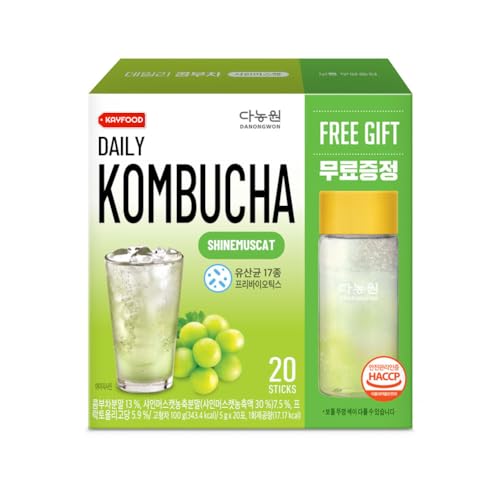 KAYFOOD Garden Daily Shinemuscat Kombucha Tea Powdered Mix, Probi...