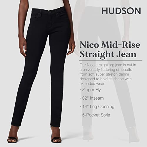 HUDSON Women's Nico Mid-Rise Straight Leg Ankle Jean2