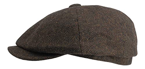 Image of Gamble & Gunn Herringbone Button Top Cap