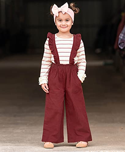 Image of RuffleButts Girls Ruffle Strap Pant
