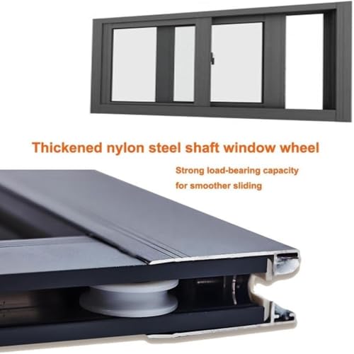 Ventana corredera de sótano anti humedad con vidrio templado horizontal gris 3