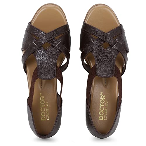 Image of DOCTOR EXTRA SOFT Women's Sandals Ortho Care Orthopaedic Diabetic Daily Use Dr Sole Footwear Casual Stylish Chappals Slippers for Ladies & Girl's K-537