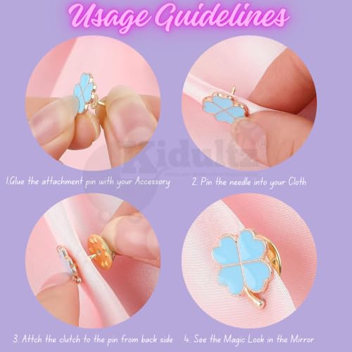 Image of (Pack of 10) Butterfly Metal Clutch Locking Clasp Pin Backs for Badge, Craft and Jewellery Making, Tie Clip Pin Label Clasps Fastener