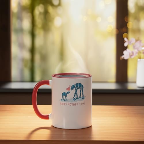 Taza cerámica Star Wars AT-AT Walkers 11 oz rojo/blanco miniatura 3