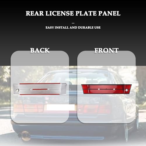 Panel de soporte de matrícula trasera compatible con automóviles Serie 5 E34 5