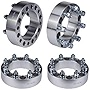 Wheel Spacer Set of 4-8x6.5 Bolt Pattern - 8x165.1mm Lug Centric 130mm Bore - 9/16-18 Studs 2 Inches Thick - Compatible with Dodge and Ford Trucks - 1994-2011 Ram 2500, Ram 3500, 88-98 F-250, F-350