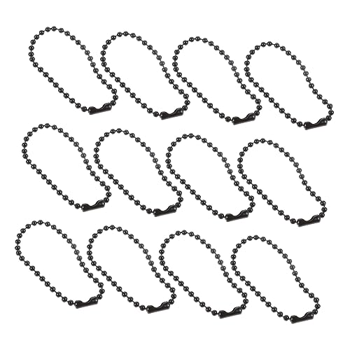 NUOBESTY Catena a Palline 4.72In Metallo per Gioielli Fai-da-Te Catena per Borse Accessori Moda Tag Personalizzati E Decorazioni Chiavi