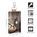 RLDOBOFE Guitar Pictures Leather Key Case,Fashionable Credit Card Holder Slim Multi Card Keychain Pouch Travel Portable Keychain Wallet