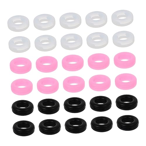 NULYLU 30個 メガネ滑り止めカバー メガネテンプルリング メガネレッグストッパー 眼鏡レッグカバー サングラスレッグカバー 眼鏡耳フック メガネの脚の交換 シリコングリップ シリカゲル