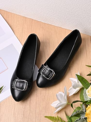 Women's Pumps Low Block Chunky Heels Comfortable Ladies Elegance Round Toe Dress Wedding Shoes - Main Image