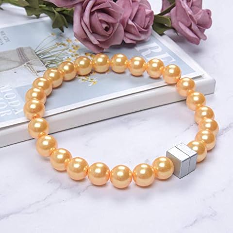 HNLHLY Tie Backs,2 Magnet Curtain Buckle Hooks Free Installation Square Head Pearl Type Home Office Hotel Window Decoration Curtain Buckle Strap Binding Rope-Golden Cover
