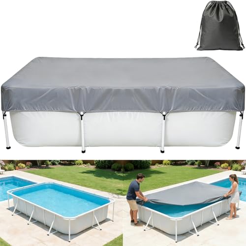 Cubierta rectangular para piscina 118x78 pulgadas miniatura 1