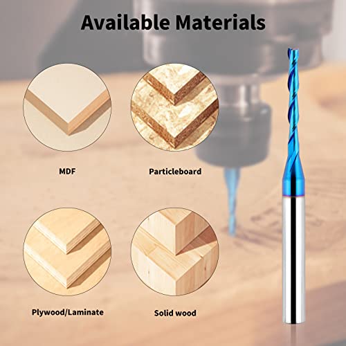 Eanosic E201 Upcut Spiral Router Bit 1/4 Inch Shank thumb #3