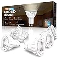 WOWLUMEN Dimmable GU10 LED Light Bulbs, MR16 GU10 Base Bulb Replacement for Recessed Track Lighting, 3000K Warm White 5W 500LM 40° Spotlight for Kitchen, Range Hood, Living Room, Bedroom, 6 Pack