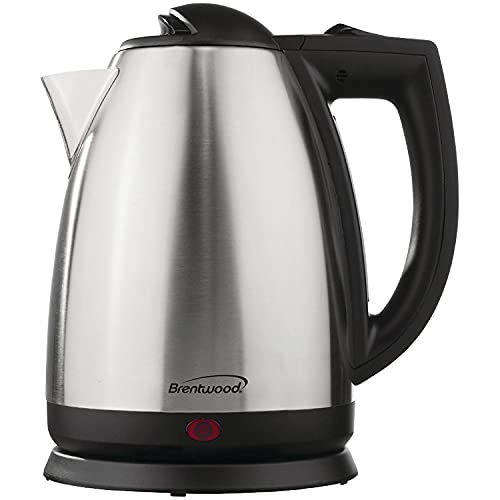 Tetera eléctrica inalámbrica 2L de acero inoxidable Brentwood miniatura 1