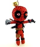 1 X Dead Pool Voodoo String Doll Keychain Ornament