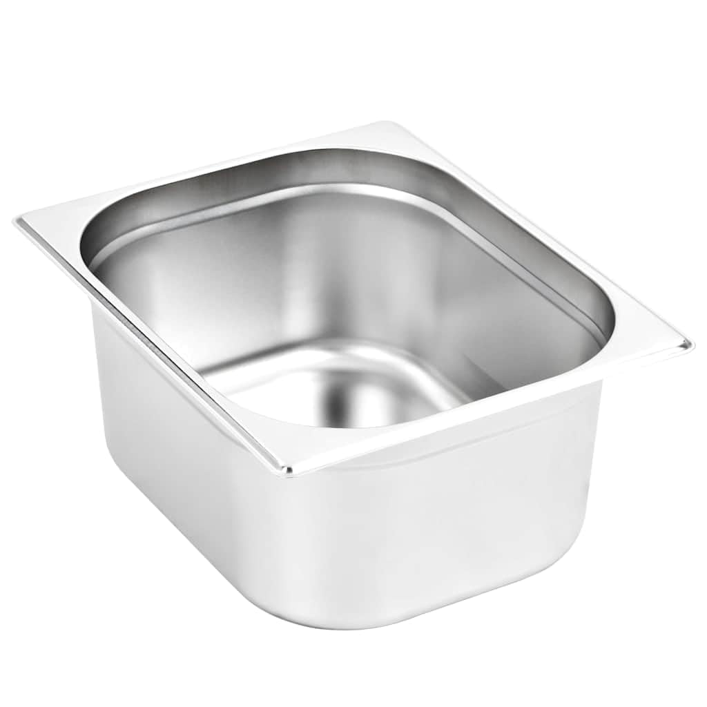 Gastronormbehälter 2 Stk. GN 1/2 150 mm Edelstahl Stapelbar