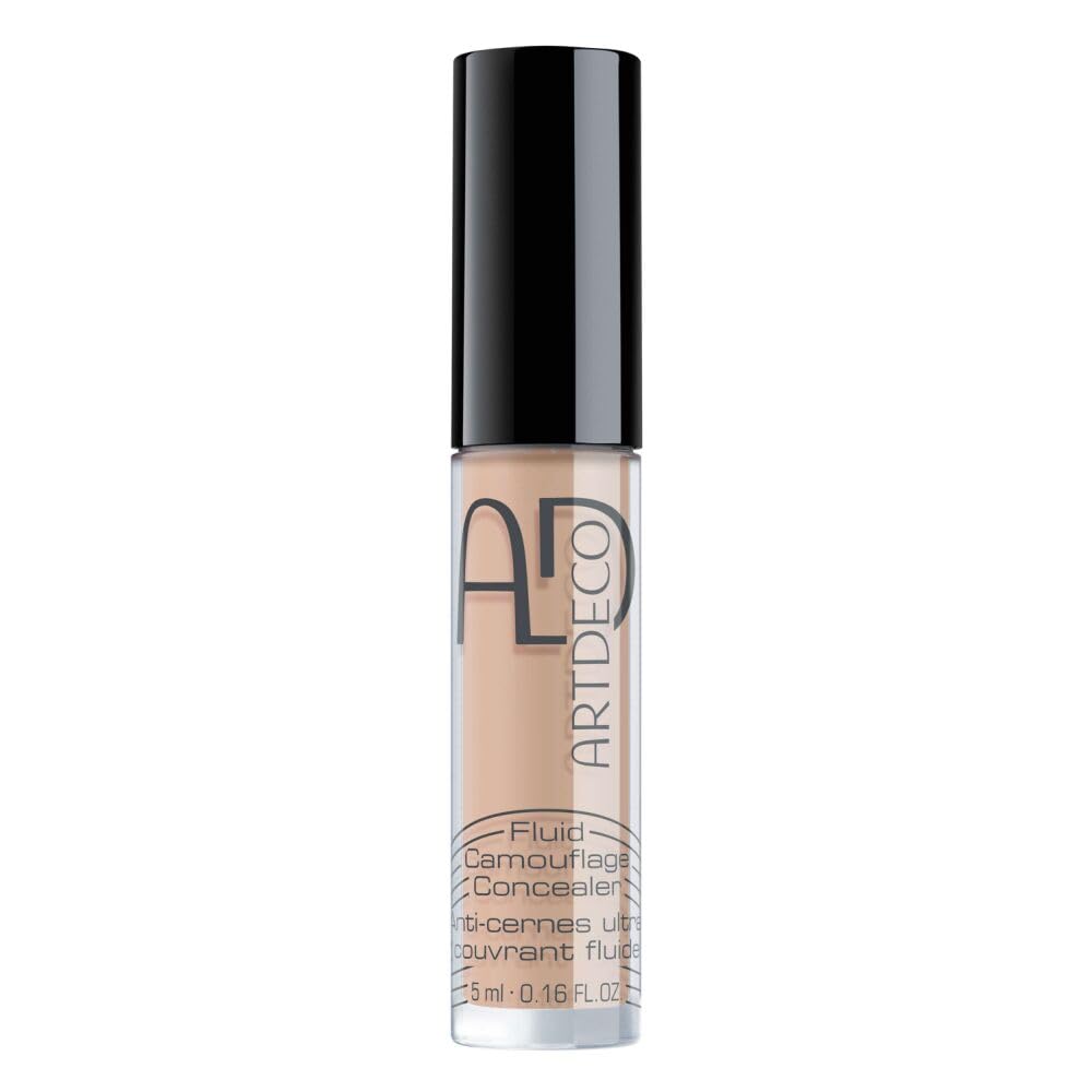 ARTDECO Fluid Camouflage Concealer - Highly Opaque Concealer without Mask Effect - 1 x 5 ml Nr.08 Peach-Peach Medium