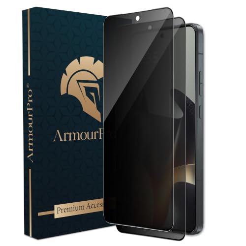 Image of ArmourPro Anti-Spy Privacy Tempered Glass for Motorola Edge 70 Max - Anti Peeping Screen Protector, Edge to Edge Full Coverage, 9H Hardness, Easy Installation Kit | Pack of 2