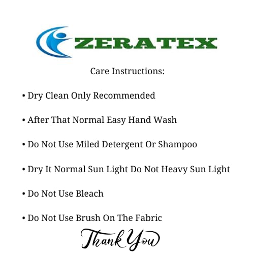 Image of ZERATEX Cotton Silk Hand Crafted Unstitched Suit Set for Women with Dupatta | Cotton Silk Salwar Suit Dress Material for Women & Girls | Top - 2.5 M, Bottom - 2.50 M & Dupatta - 2.5 M