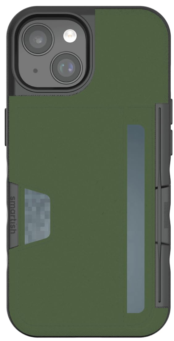 Amazon.co.jp: Smartish - アーミーグリーン - iPhone 15 ウォレット