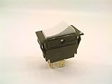 MCGILL 08610001N 277VAC, Rocker Switch DPST BL-Bezel, Emerson, 15AMP