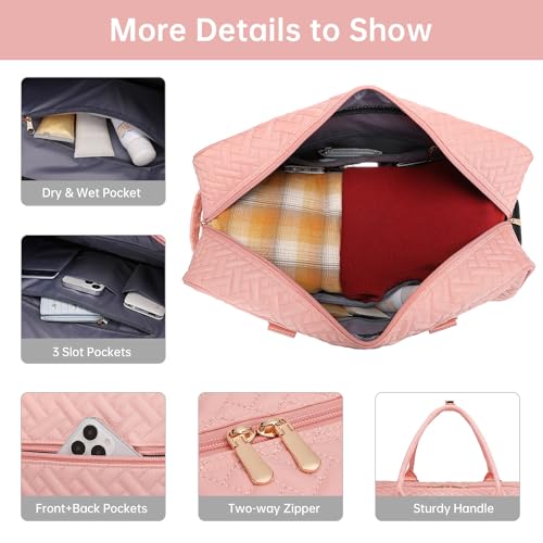 Image of Duffle Bag for Travel, Weekender Bag with Shoe Compartment, Carry On Overnight Bag for Women Gym Bag, C-rolling version