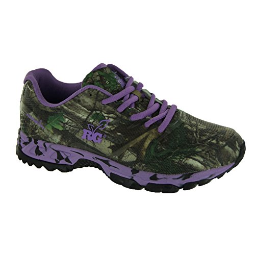 Womens's Realtree Girl by Realtree, Mamba Walking Shoes Purple Lime 9 M