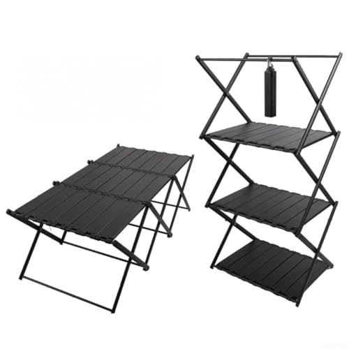 Table de camping en alliage d'aluminium antirouille à 3 niveaux - 2