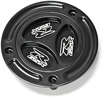 Keyless Gas Cap Compatible with Suzuki Logo Engraved Twist Off Fueltank Fuel Cap - GSXR 600/750/1000/1300 Hayabusa SV650/650S SV1000/1000S (2003-2010)