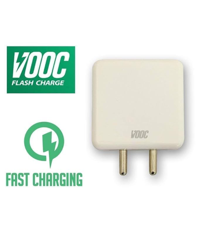 Image of 65w VOOC Super Charge Power Adapter High Speed Power Delivery USB Type A Compatible with Op po Reno6 Pro & More (Adapter Only)