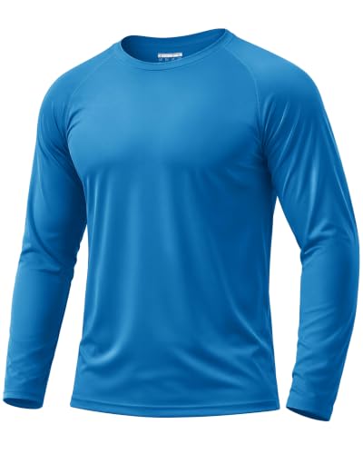 Image of Boladeci Men's UPF 50+ Sun Protection UV SPF Shirts Long Sleeve Lightweight Quick Dry Swim T-Shirts Rash Guard