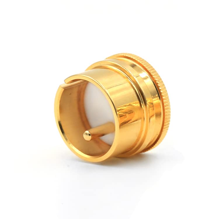 Tertullus 2 Pcs XLR Dust Cap Brass Gold Plated Noise Stopper Caps Shielding Caps Dust Proof Protector(Female+Male) - Image 4