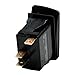 Carling On/Off Contura IV Boat Rocker Switch | Acc 3 Spade 12 Volt