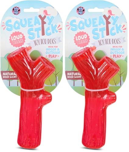 Juguete mordible con pito Bow Wow Pet, pack de 2