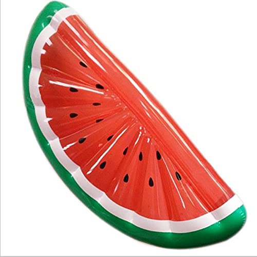 Giant Pool Float Mattress Water Toys Watermelon Pineapple Cactus Inflatable Beach Swimming Ring Lounge Fruit Floatie Air Mattress (Watermelon)